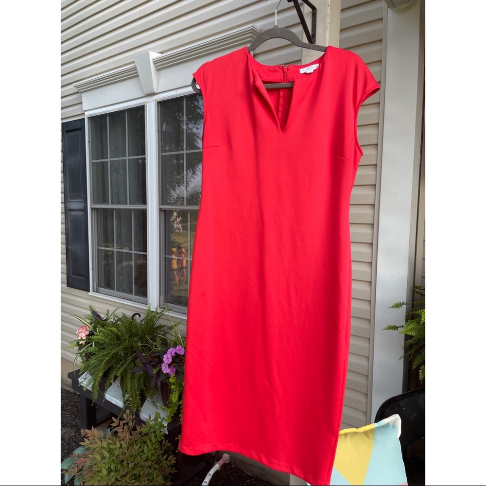 New York & Company Coral Sheath Dress